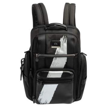 Pre Owned TUMI Black/Silver Nylon Alpha Bravo Sheppard Deluxe Backpack