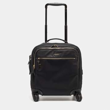 Pre Owned TUMI Black Nylon Compact Oxford Carry On Luggage