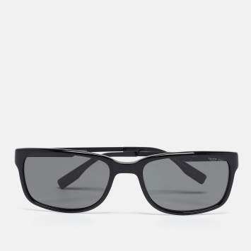 Pre Owned TUMI Black Polarized ZR3 Square Sunglasses