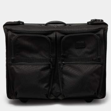 Pre Owned TUMI Black Nylon Alpha Rolling Garment Bag Suitcase