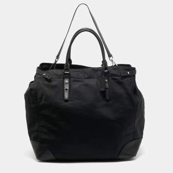 Pre Owned TUMI Black Nylon Weekender Bag