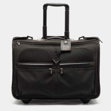 Pre Owned TUMI Black Nylon 2 Wheeled Alpha G4 Garment Luggage