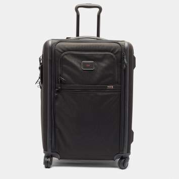 Pre Owned TUMI Black Nylon 4 Wheeled Alpha 3 Expandable Short Trip Packing Case