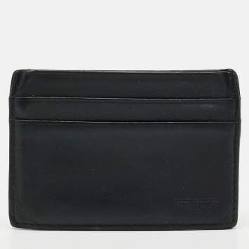 مملوكة مسبقًا Tumi Black Leather Card Holder