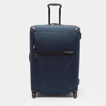 Pre Owned TUMI Gen 4.2 Cintinental Navy Blue Nylon 4 Wheeled Expandable Long Trip Luggage