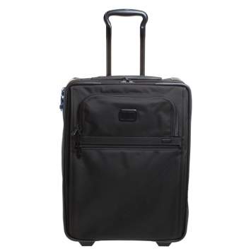 Pre Owned TUMI Black Nylon Alpha 2 Frequent Traveller Expandable Wheeled Luggage 
