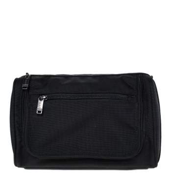 Pre Owned Tumi Black Nylon and Leather Vanity Pouch