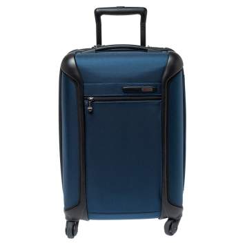 Pre Owned TUMI Blue/Black Nylon Lightweight International Carry On Luggage