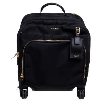 Pre Owned TUMI Black Nylon Oslo Compact Carry On Luggage