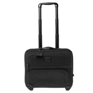Pre Owned TUMI Black Nylon 2 Wheel Alpha Expandable Compact Carry On Luggage