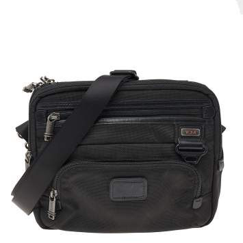 Pre Owned TUMI Black Nylon iPad Case Messenger Bag