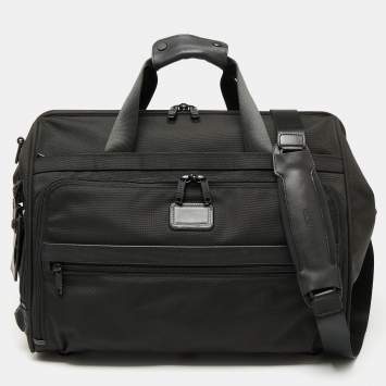 مملوكة مسبقًا Tumi Black Nylon Alpha II Weekender Bag