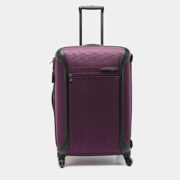 Pre Owned Tumi Purple/Black Nylon Medium Gen 4.2 Lightweight Trip Suitcase