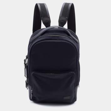 Pre Owned TUMI Black Nylon and Leather Backpack