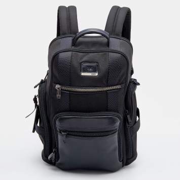 Pre Owned TUMI Black Nylon and Leather Backpack