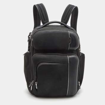 Pre Owned Tumi Black Nylon and Leather Barker Backpack