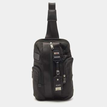 Pre Owned TUMI Black Nylon Alpha Bravo Monterey Sling Bag