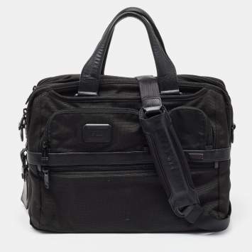 Pre Owned TUMI Black Nylon Alpha II Expandable T-Pass Laptop Bag
