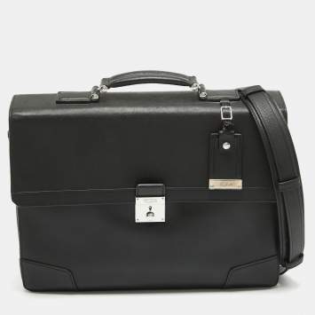 Pre Owned TUMI Black Leather Astor Dorilton Briefcase