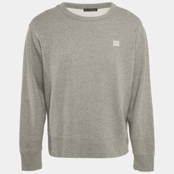 Acne Studios Grey Cotton Crewneck Sweatshirt L