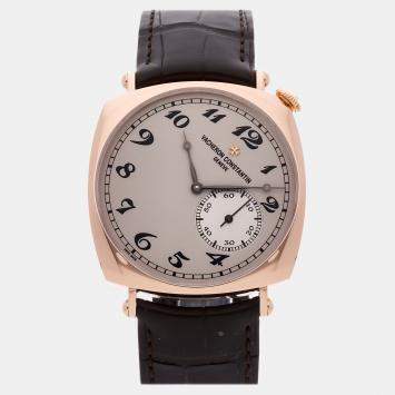Pre Owned Pre-Owned Vacheron Constantin Historiques American 1921 82035/000R-9359 Silver Manual Winding 18k Rose Gold Men's Wristwatch 40 mm