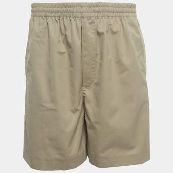 Pre Owned Valentino Beige Cotton Shorts M