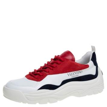مملوكة مسبقًا Valentino Multicolor Leather Chunky Sneakers Size 43
