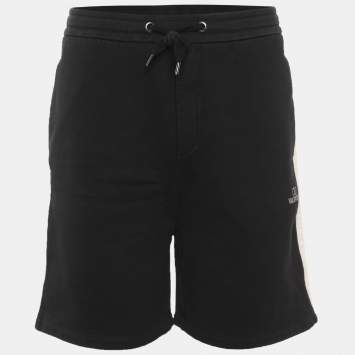 مملوكة مسبقًا Valentino Black Cotton Logo Short S