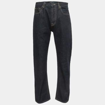 Pre Owned Valentino Dark Blue Denim Jeans M Waist 33"