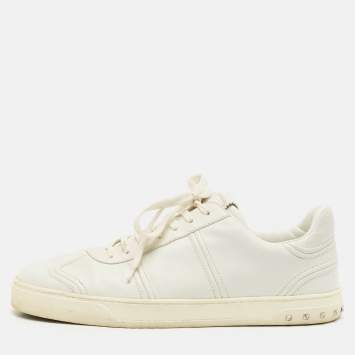 Valentino White Leather Upvillage Low Top sneakers Size 45