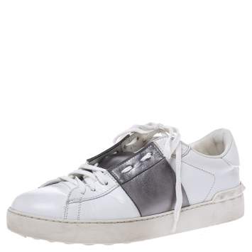 مملوكة مسبقًا Valentino Two Tone Leather Open Sneakers Size 40