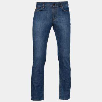 Pre Owned Versace Collection Blue Denim Straight Leg Jeans M