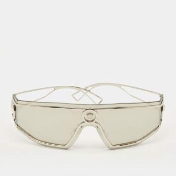 مملوكة مسبقًا Versace Silver MOD 2226 Medusa Shield Sunglasses