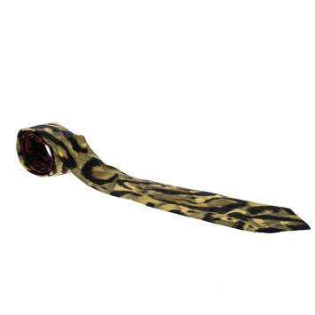 Pre Owned Gianni Versace Vintage Yellow and Red Animal Printed Silk Tie