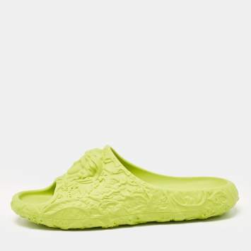 Versace Green Rubber Mules Size 46