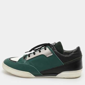 Pre Owned Versace Multicolor Leather Low Top Sneakers Size 43