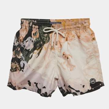 Pre Owned Vilebrequin x Highsnobiety Multicolor Printed Cotton Shorts XS