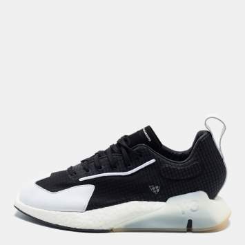 Pre Owned Y-3 Black/White Knit Fabric Makura Chunky Sneakers Size 39.5