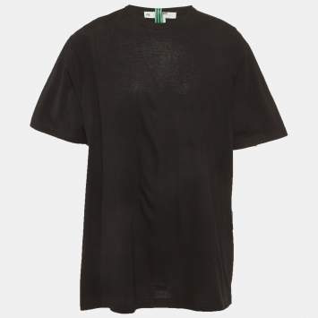 Pre Owned Y-3 Black Jersey Crewneck T-Shirt S