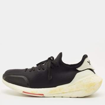 Pre Owned Y-3 x Adidas Ultra Boost 21 Size 42 Black Neoprene Low Top Sneakers