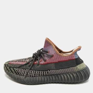 مملوكة مسبقًا Yeezy Boost 350 V2 Size 43.5 Multicolor Knit Fabric Yecheil Lace Up Sneakers
