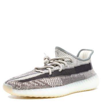 Pre Owned Yeezy x Adidas Gray Cotton Knit 350 V2 Zyon Sneakers Size 42 2/3
