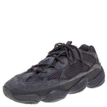 Pre Owned Yeezy 500 Utility Black Sneakers US Size 8.5 EU Size 42