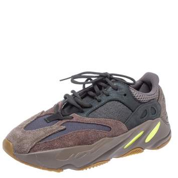 Pre Owned Yeezy x Adidas Grey Suede And Mesh Boost 700 Mauve Sneakers Size 42 2/3