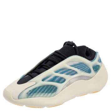 Pre Owned Yeezy x Adidas Blue Fabric And Mesh 700 V3 Arzareth Sneakers Size 42