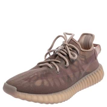 Pre Owned Adidas Yeezy Boost 350 V2 Mono Mist Beige Net Sneaker Size 42