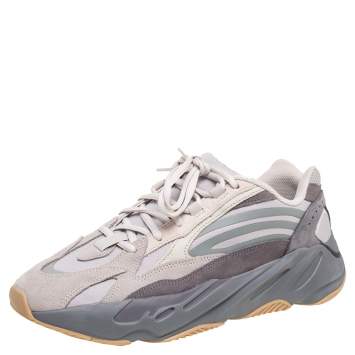 Pre Owned Yeezy x Adidas Grey Nylon And Suede Boost 700 V2 Tephra Sneakers Size 45 1/3