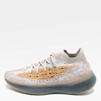 Pre Owned Yeezy x Adidas Multicolor Fabric Yeezy Boost 380 Lace Up Sneakers Size 42.5