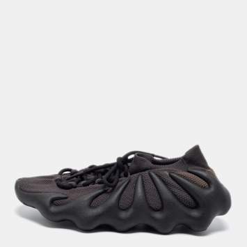 Pre Owned Yeezy Black Knit Fabric Yeezy 450 Lace Up Sneakers Size 42