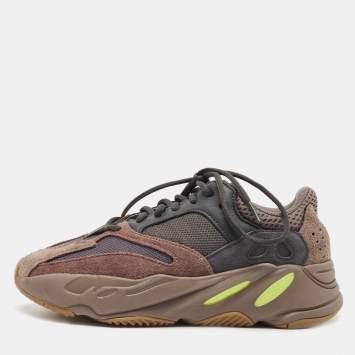 Pre Owned Yeezy x Adidas Multicolor Suede and Mesh Boost 700 Mauve Sneakers Size 40
